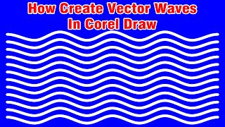 How to create vector waves in CorelDraw / Download Cdr File Free