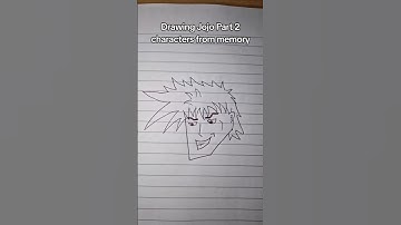 Drawing Jojo Part 2 Characters from Memory 🖌