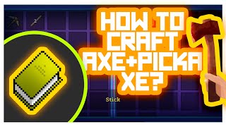 RealmCraft #GameTutorials - How to Craft Weapons? (Axe+Pickaxe Crafting)
