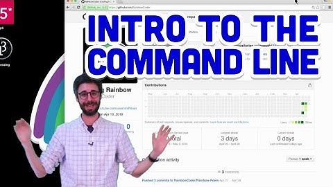 1.5: Intro to the Command Line - Git and GitHub for Poets