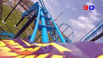 Lightning Run 3D front seat on-ride HD POV @60fps Kentucky Kingdom