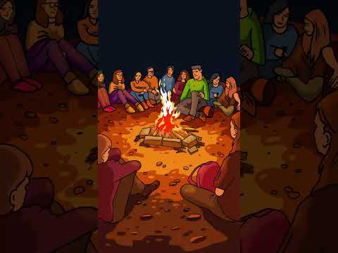 Как здорово собраться с друзьями у костра #мультфильм #поздравление #подарок #открытка #мультики