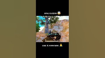 1VS4 CLUTCH 🤯 #bgmi #pubgmobile #shorts