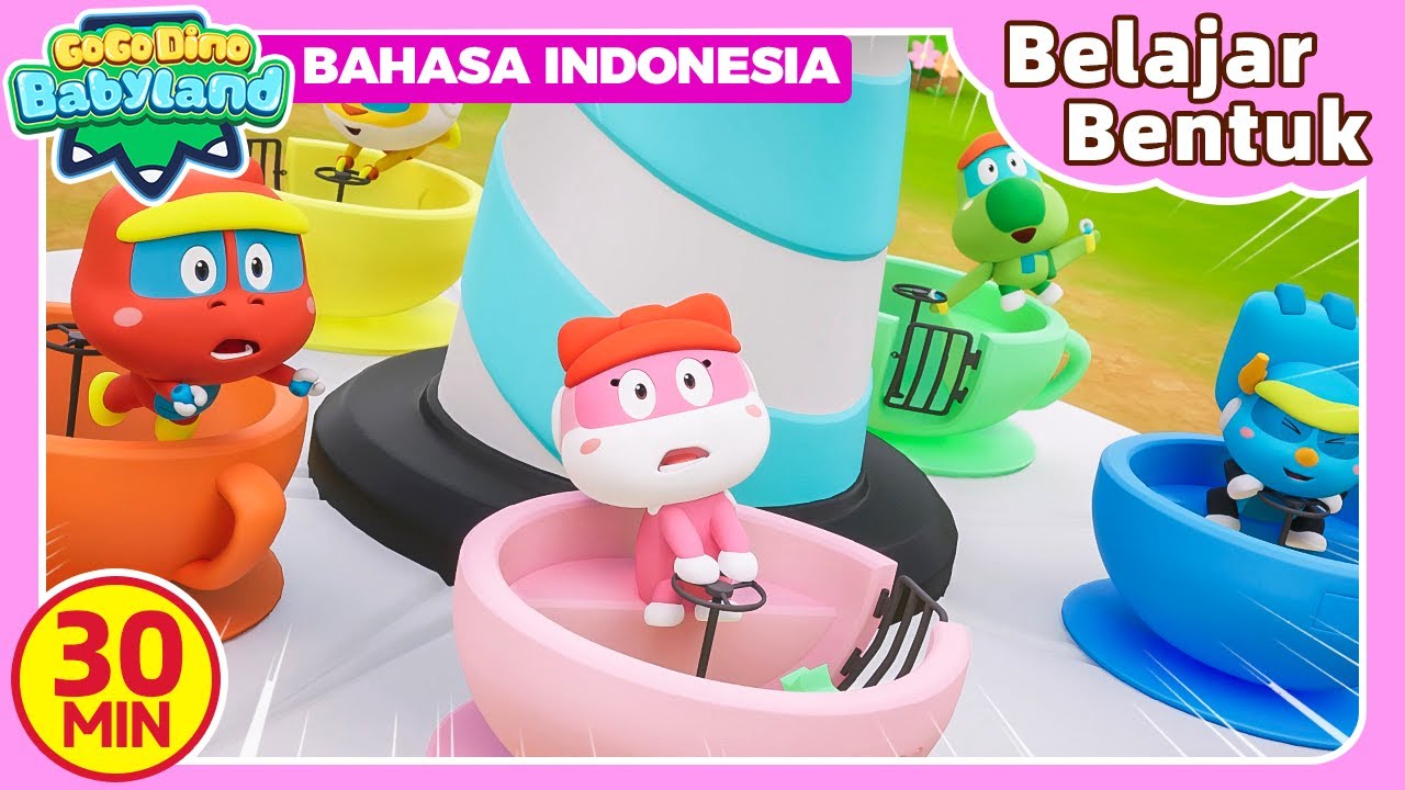 🔶 TERBARU 🔶 GO GO DINO Belajar Bentuk Bermain | 30MIN Kompilasi 1️⃣ | Kartun Anak | Dinosaurus