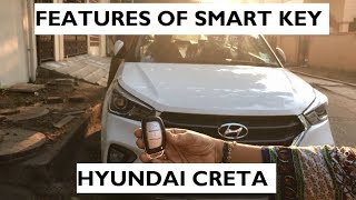 Features of Smart Key in Hyundai Creta - 2019 Model