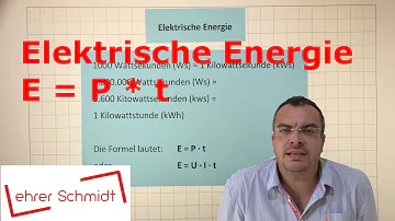 Wie lautet die Formel für die elektrische Energie?
