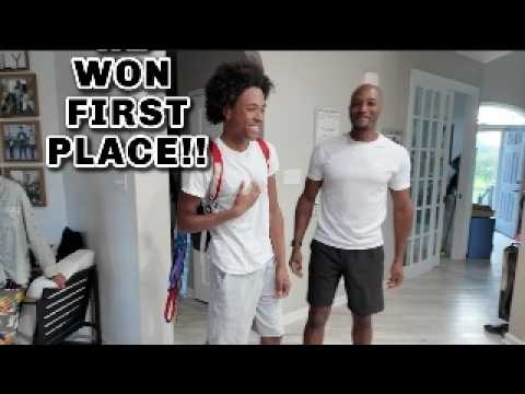 HE WON FIRST PLACE!!