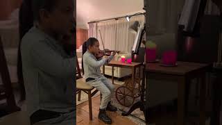 Melina Aghili playing violin cover of Baraye by Shervin - Woman Life Freedom