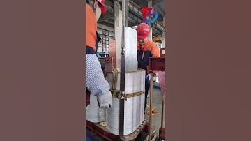 The transformer windings are assembled onto the core