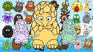 🦕🐊🎵 Safari Animal Sounds Song Nursery Rhymes For Babies  Tiny Animal Tunes