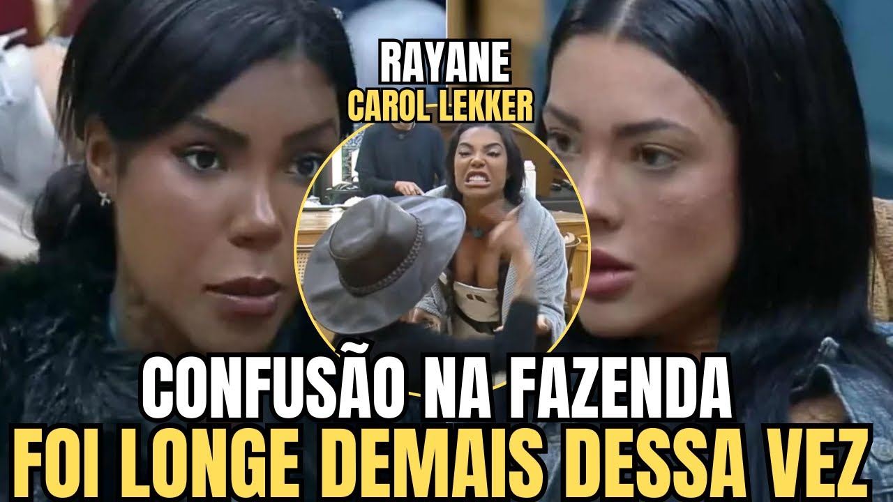 CAROL LEKKER E RAYANE FIGLIUZZI PERDERAM A NOÇÃO NA FAZENDA 