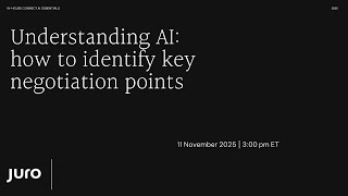 Webinar | Understanding AI: how to identify key negotiation points