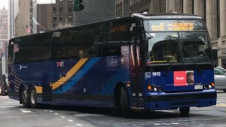 2021 Prevost X3-45 #1613 on the SIM8 at 42nd Street and 5th Avenue