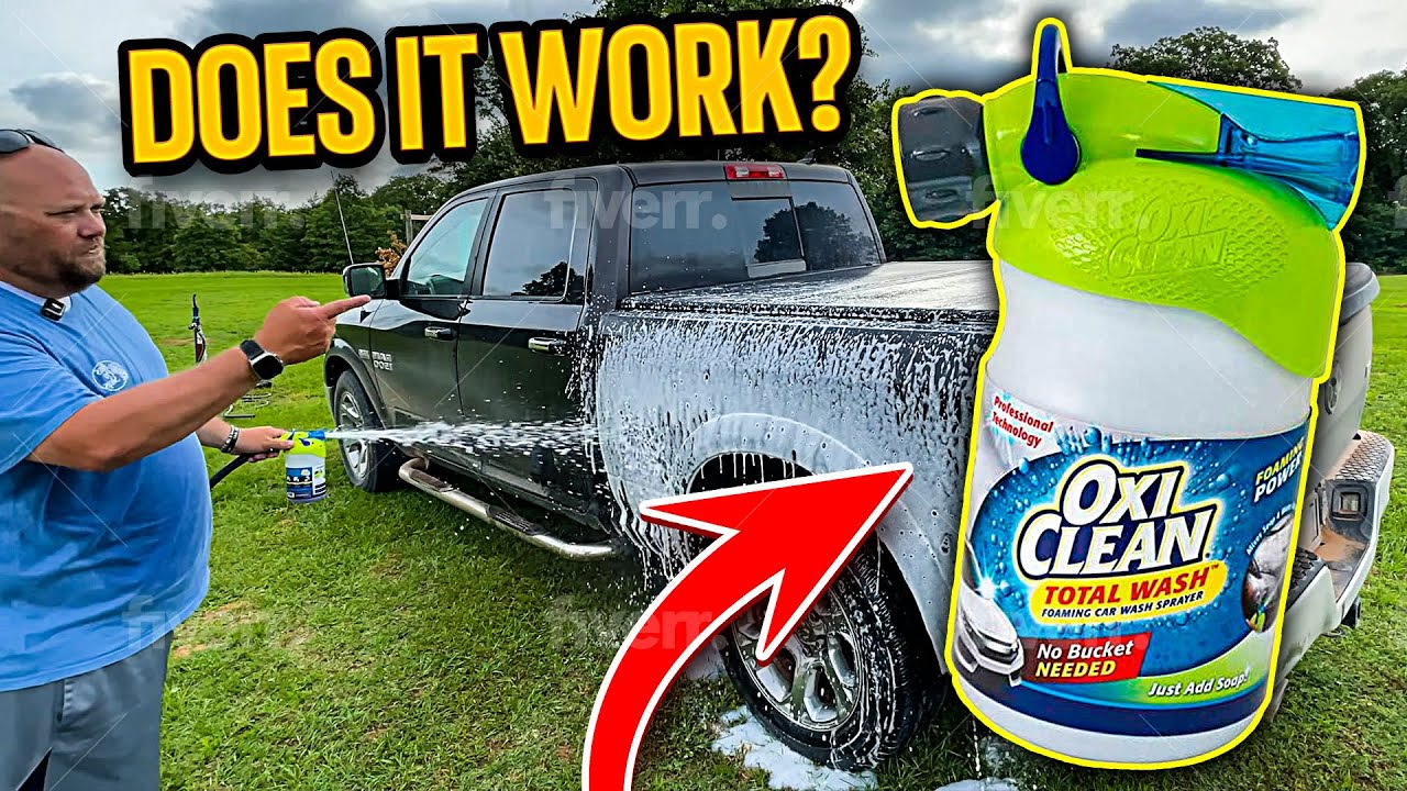 OxiClean Foaming Car Wash Sprayer Review YouTube
