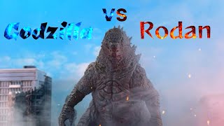 Godzilla vs Rodan stop motion