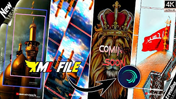 New muharram coming soon status || editing in alight motion || ya Husain status xml |#viral#muharram