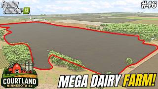 MEGA FIELD PLANTING OVER 200 ACRES ON THE $15,000,000 MEGA DAIRY FARM! | Courtland, MN | FS25 #46