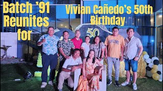 Batch ’91 Reunites for Vivian Cañedo’s 50th Birthday | Cocina Calza Shores, March 2024
