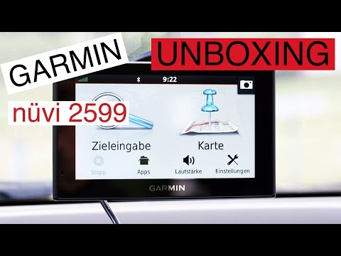 Navi Garmin nüvi 2599 - auspacken/unboxing & softwareupdate