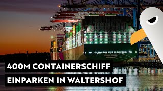 Hamburger Hafen Bei Nacht 400-Meter-Riese Ankunft Am Containerterminal