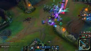 Epic Azir 1V4 Quadrakill Against A Scripter - League Of Legends Must Watch
