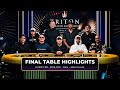 Final table highlights  event 9 125k nlh main event  triton poker series montenegro 2024
