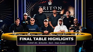 FINAL TABLE Highlights - Event #9 125K NLH MAIN EVENT | Triton Poker Series Montenegro 2024