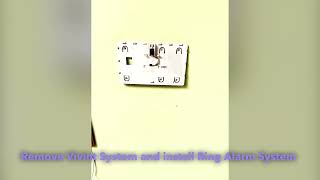 Remove Vivint System Keypad and install Ring Alarm System Keypad.