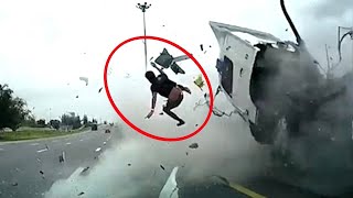 Total Best Truck & Car Crash 2023 - Funny Moment Truck - BAD DAY1 - DASHCAM CRASH 2023