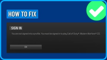 Hoe COD MWIII te repareren: U bent niet aangemeld bij een profiel (Xboxgamebar)