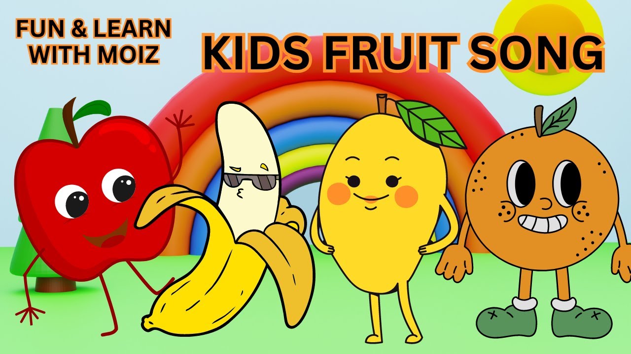 The Fruits Song Learn Fruits Nursery Rhymes Baby Songs Kids Rhymes For ...
