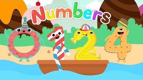 Candy 123 Numbers - Learn to read and write numbers from 1 to 10 | Candybots Games