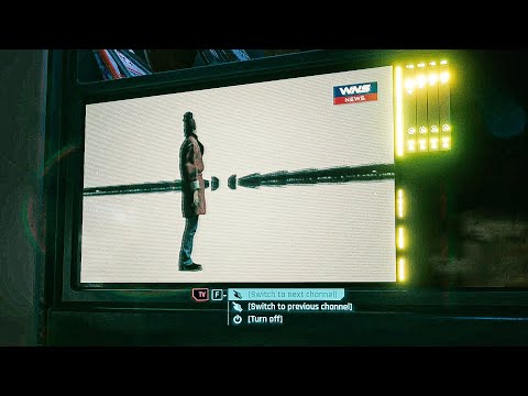 Cyberpunk 2077 The Matrix Easter Egg - Clothes... lots of clothes