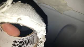 How to temp-fix a roof leak on a T1N sprinter without climbing on the roof, using butyl tape