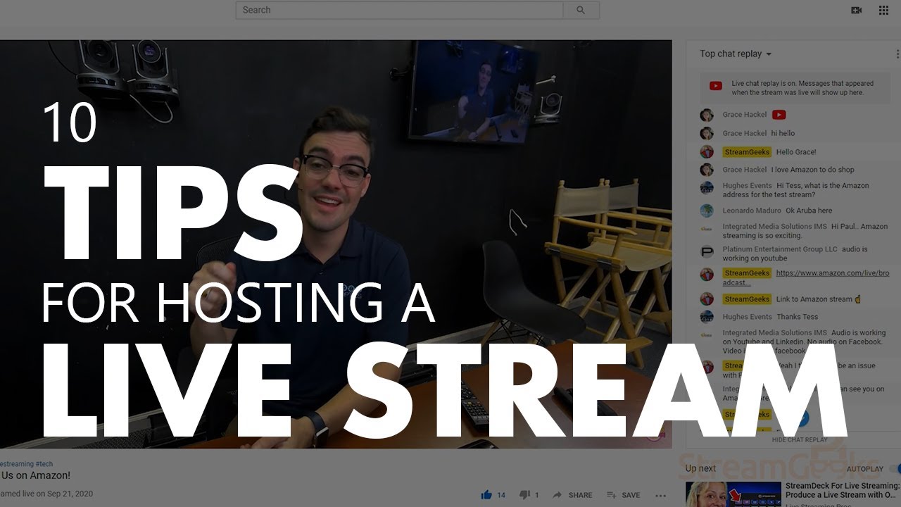 10 tips for hosting a live stream