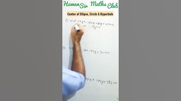 Centre of Circle , Ellipse & Hyperbole from General Equation of Circle , Ellipse & Hyperbole #jee