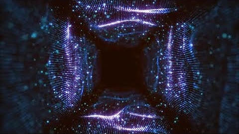 VJ Fractal Blue Light Tunnel Stock Motion Graphics