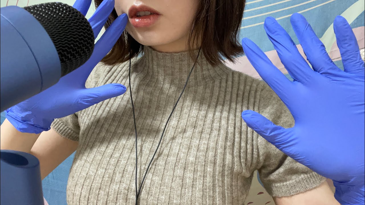 ASMR ゴム手袋の音、たまにオノマトペ🧤