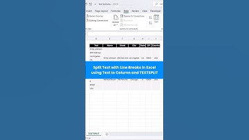 Split Text with Line Breaks in Excel. #ExcelTips #DataOrganization #ExcelHacks