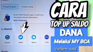 Tutorial ||Cara top up saldo dana lewat  my bca atau cata trasfer via mybca ke DANA terbaru 2026