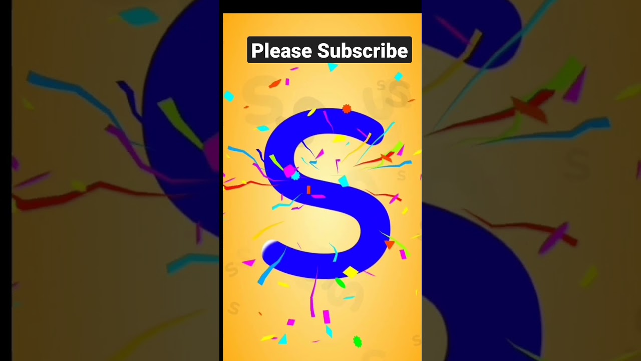 Learn to trace lettre S | English Alphabets tracing for kids