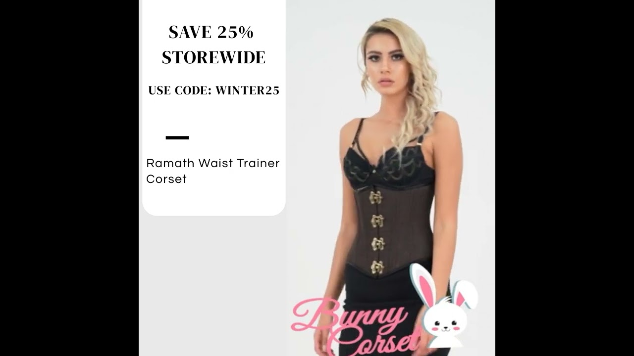 Stylish Underbust Waist Trainer Corset in brown