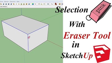 Selection With Eraser Tool in Sketchup | Sketchup Eraser Tool Tips
