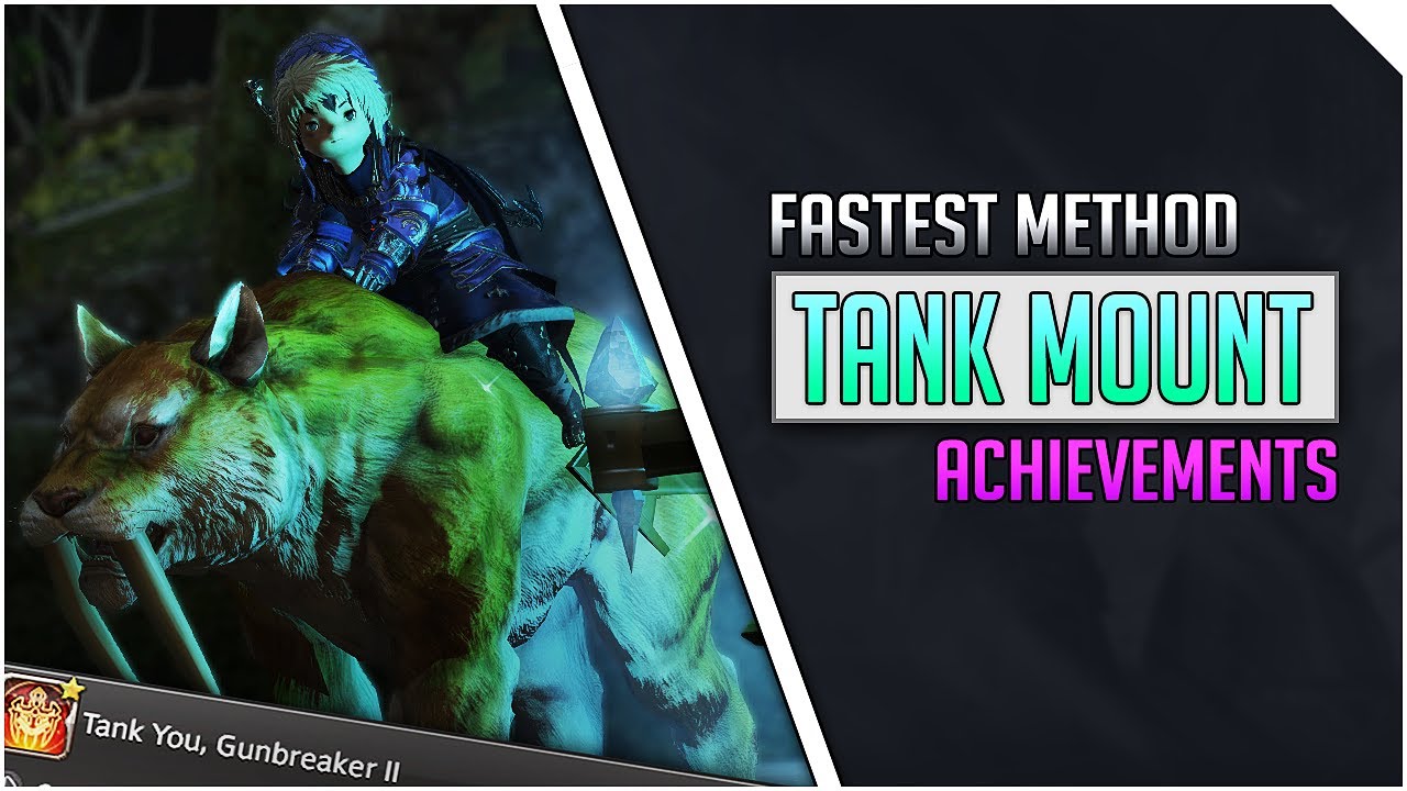 FFXIV Fastest Method Rare Achievement Tank Mounts in Shadowbringers