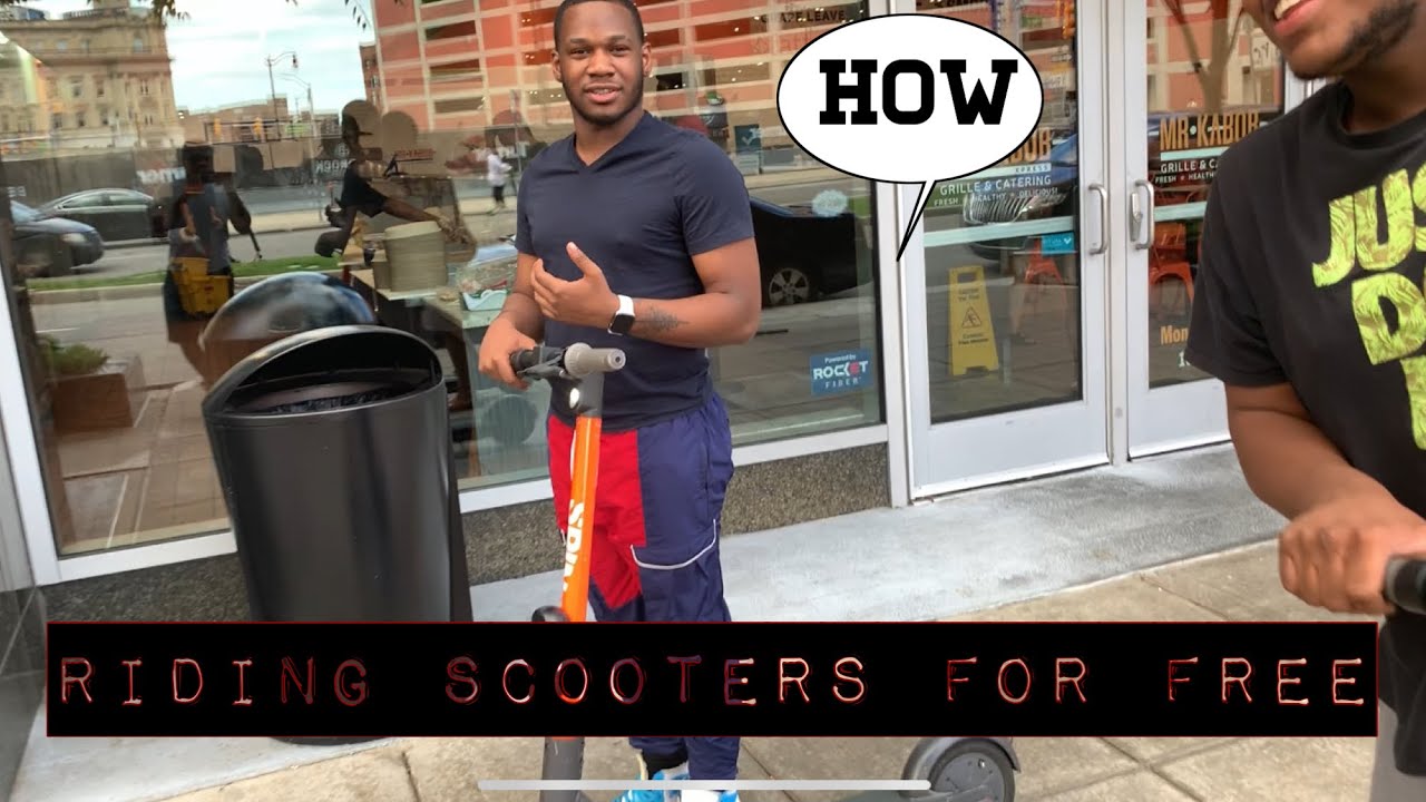 RIDING SCOOTERS DOWNTOWN !! - YouTube