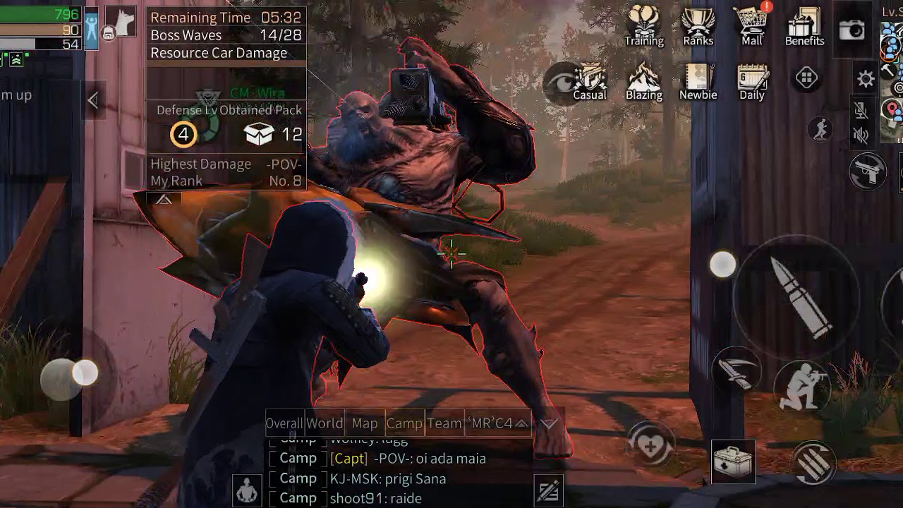 Zombie datang Raya pertama di camp Jahanam #lifeafter - YouTube