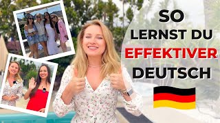 7 BESTE METHODEN zum  DEUTSCHLERNEN (Tipps für alle Niveaus A1 A2 B1 B2 C1)  Learn German Fast