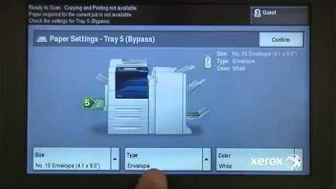 WorkCentre 75xx Loading Envelopes