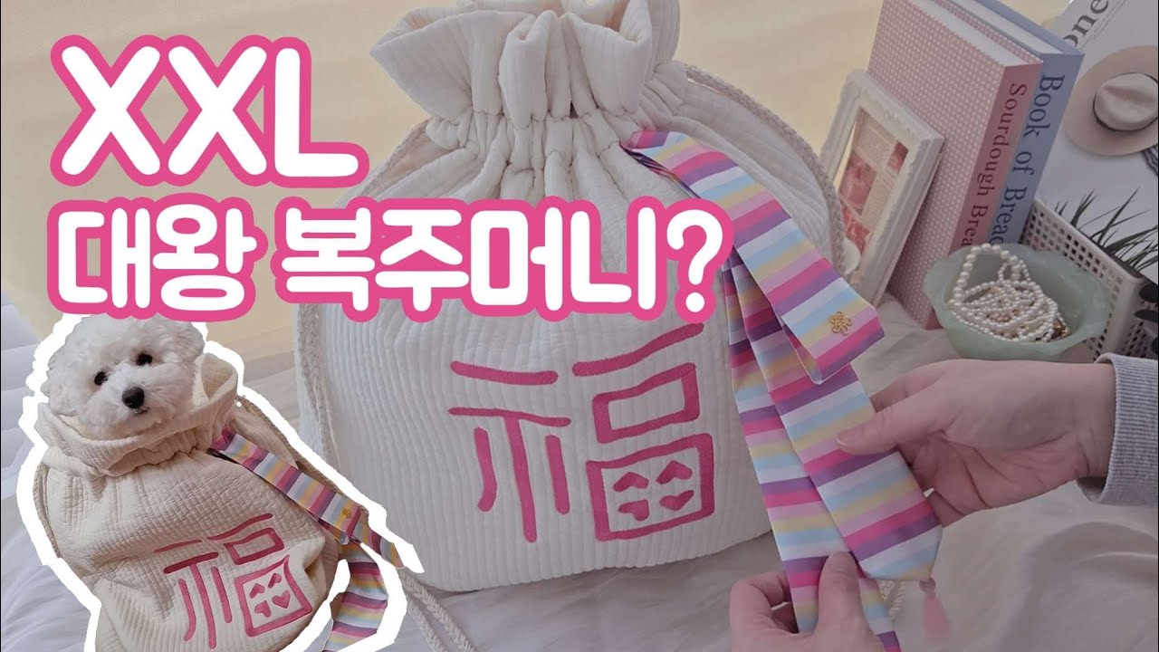 왕크고 왕귀여운 설맞이 복주머니 만들기 / 홈공방일상 / 댕기만들기 / 자수미싱 / nv2700