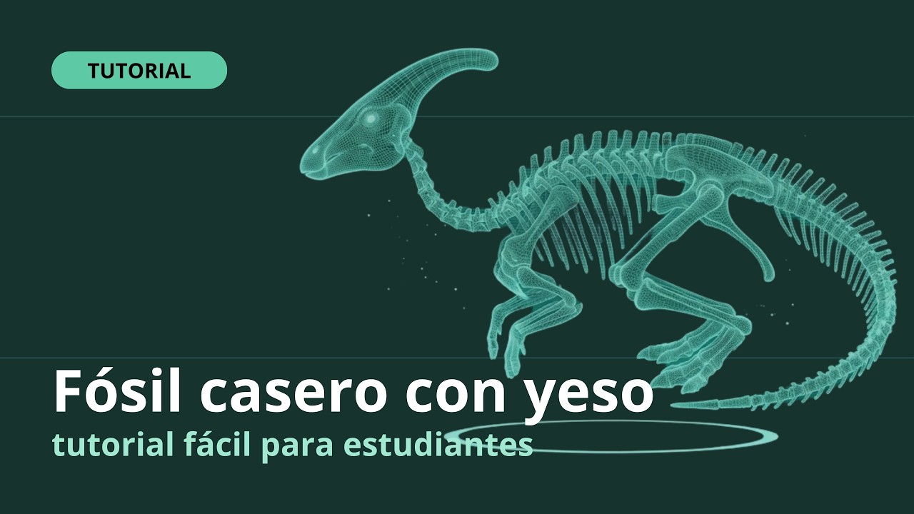 #tutorial - ¡Cómo crear un modelo de fósil en casa! 🦴🔨 - YouTube